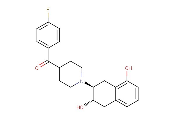 (1-((2S,3S)-3,8-dihydroxy-1,2,3,4-tetrahydronaphthalen-2-yl)piperidin-4-yl)(4-fluorophenyl)methanone