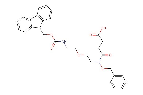 10-(benzyloxy)-1-(9H-fluoren-9-yl)-3,11-dioxo-2,7-dioxa-4,10-diazatetradecan-14-oic acid