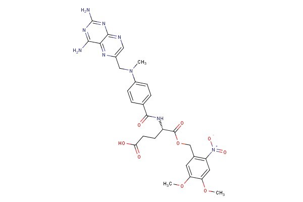 (S)-4-(4-(((2,4-diaminopteridin-6-yl)methyl)(methyl)amino)benzamido)-5-((4,5-dimethoxy-2-nitrobenzyl)oxy)-5-oxopentanoic acid