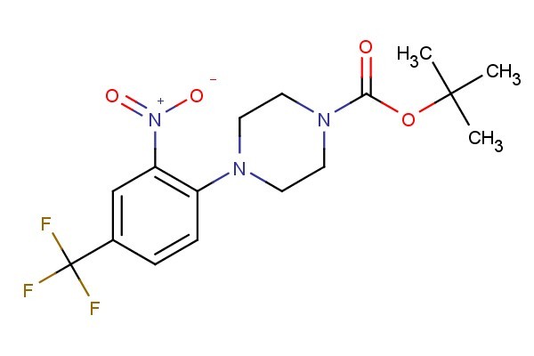 tert-butyl 4-(2-nitro-4-(trifluoromethyl)phenyl)piperazine-1-carboxylate