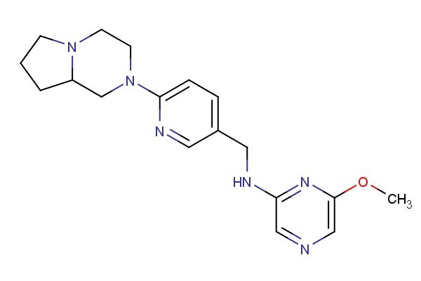 N-((6-(hexahydropyrrolo[1,2-a]pyrazin-2(1H)-yl)pyridin-3-yl)methyl)-6-methoxypyrazin-2-amine