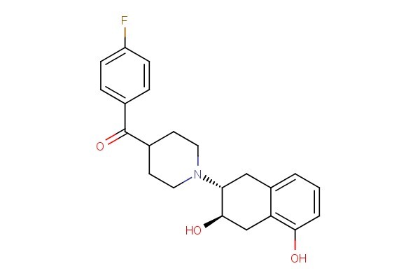 (1-((2R,3R)-3,5-dihydroxy-1,2,3,4-tetrahydronaphthalen-2-yl)piperidin-4-yl)(4-fluorophenyl)methanone