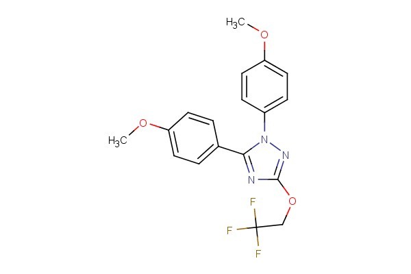 1,5-bis(4-methoxyphenyl)-3-(2,2,2-trifluoroethoxy)-1H-1,2,4-triazole