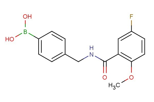 (4-((5-fluoro-2-methoxybenzamido)methyl)phenyl)boronic acid