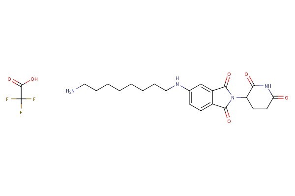 5-((8-aminooctyl)amino)-2-(2,6-dioxopiperidin-3-yl)isoindoline-1,3-dione 2,2,2-trifluoroacetic acid