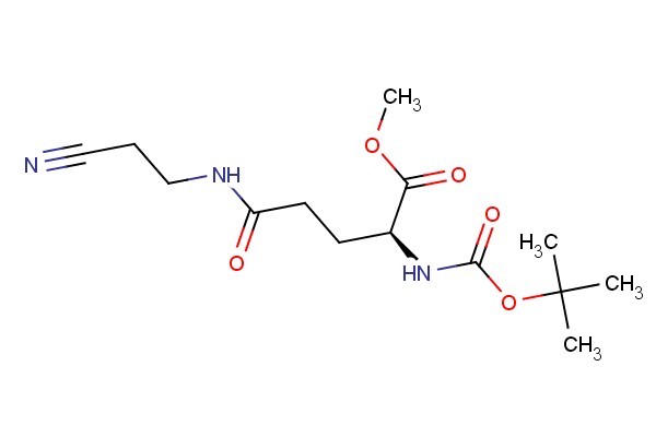 methyl N2-(tert-butoxycarbonyl)-N5-(2-cyanoethyl)-L-glutaminate