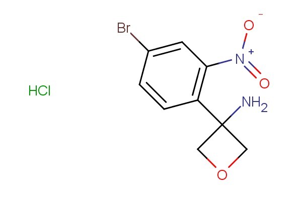 3-(4-bromo-2-nitrophenyl)oxetan-3-amine hydrochloride