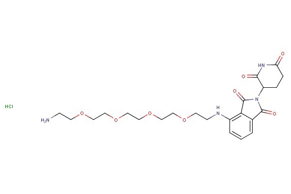 Pomalidomide-PEG4-C2-NH2 HCl