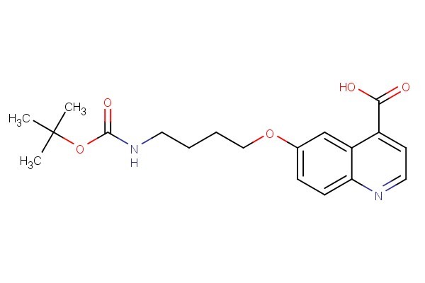6-(4-((tert-butoxycarbonyl)amino)butoxy)quinoline-4-carboxylic acid