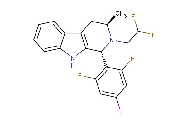 (1R,3R)-1-(2,6-difluoro-4-iodophenyl)-2-(2,2-difluoroethyl)-3-methyl-2,3,4,9-tetrahydro-1H-pyrido[3,4-b]indole