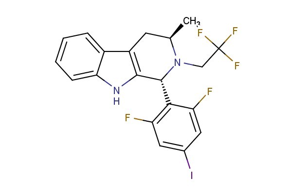 (1R,3R)-1-(2,6-difluoro-4-iodophenyl)-3-methyl-2-(2,2,2-trifluoroethyl)-2,3,4,9-tetrahydro-1H-pyrido[3,4-b]indole
