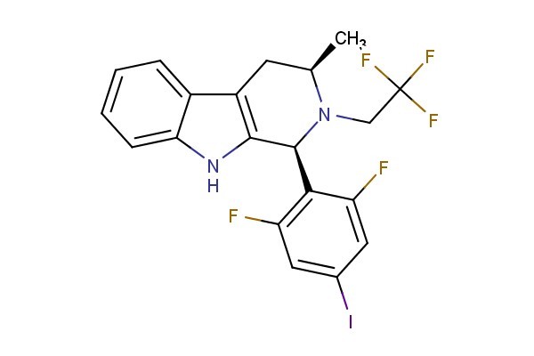 (1S,3R)-1-(2,6-difluoro-4-iodophenyl)-3-methyl-2-(2,2,2-trifluoroethyl)-2,3,4,9-tetrahydro-1H-pyrido[3,4-b]indole