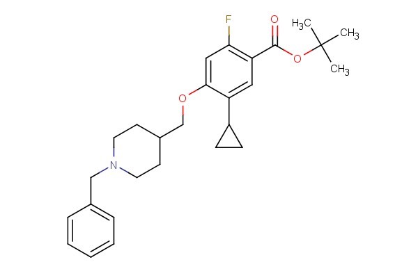 tert-butyl 4-((1-benzylpiperidin-4-yl)methoxy)-5-cyclopropyl-2-fluorobenzoate