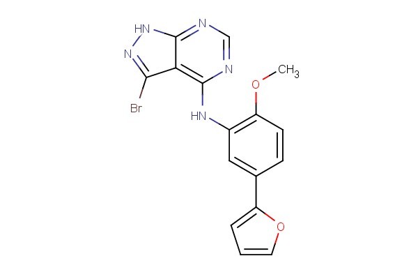 3-bromo-N-(5-(furan-2-yl)-2-methoxyphenyl)-1H-pyrazolo[3,4-d]pyrimidin-4-amine