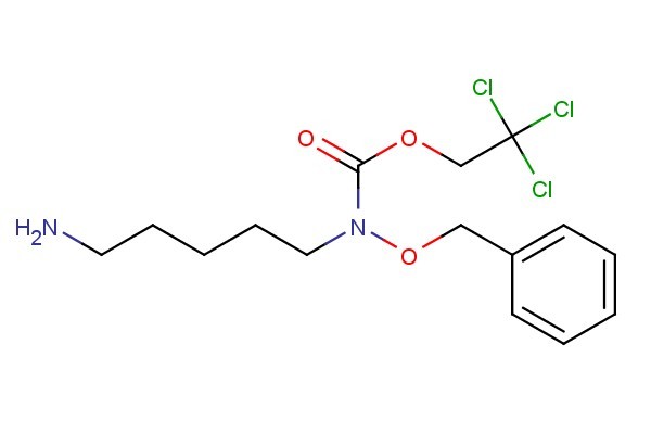 2,2,2-trichloroethyl (5-aminopentyl)(benzyloxy)carbamate