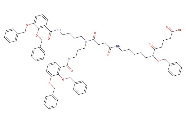 18-(benzyloxy)-7-(3-(2,3-bis(benzyloxy)benzamido)propyl)-1-(2,3-bis(benzyloxy)phenyl)-1,8,11,19-tetraoxo-2,7,12,18-tetraazatricosan-23-oic acid