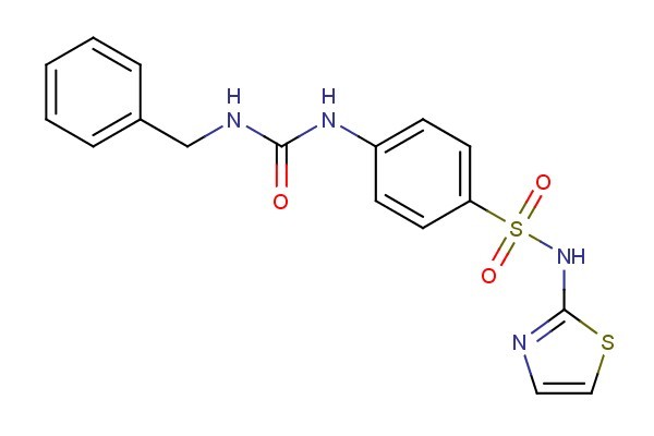 4-(3-benzylureido)-N-(thiazol-2-yl)benzenesulfonamide