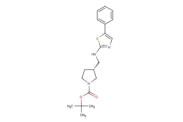 (R)-tert-butyl 3-(((5-phenylthiazol-2-yl)amino)methyl)pyrrolidine-1-carboxylate