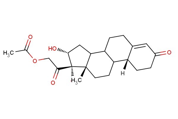 2-((10R,13S,16R,17S)-16,17-dihydroxy-13-methyl-3-oxo-2,3,6,7,8,9,10,11,12,13,14,15,16,17-tetradecahydro-1H-cyclopenta[a]phenanthren-17-yl)-2-oxoethyl acetate