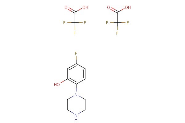 5-fluoro-2-(piperazin-1-yl)phenol bis(2,2,2-trifluoroacetate)