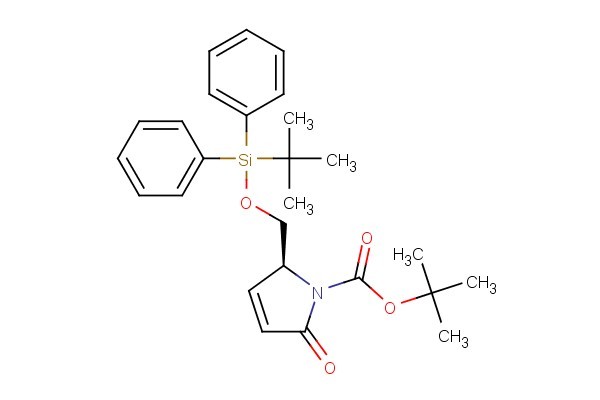 tert-butyl (S)-2-(((tert-butyldiphenylsilyl)oxy)methyl)-5-oxo-2,5-dihydro-1H-pyrrole-1-carboxylate