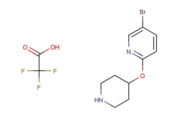 5-bromo-2-(piperidin-4-yloxy)pyridine 2,2,2-trifluoroacetate