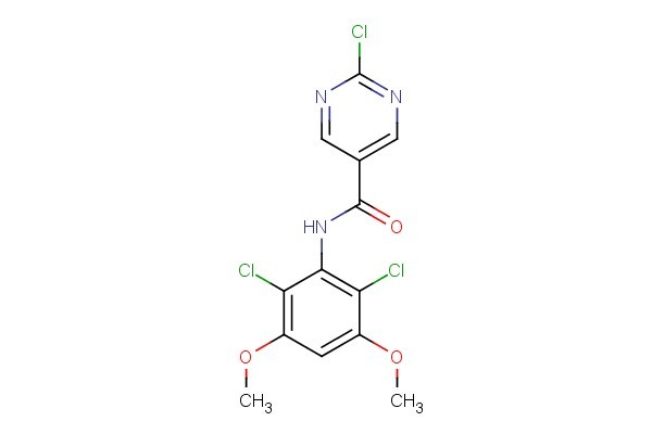 2-chloro-N-(2,6-dichloro-3,5-dimethoxyphenyl)pyrimidine-5-carboxamide