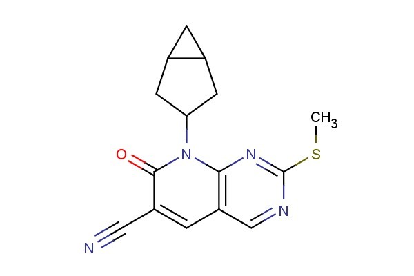 8-(bicyclo[3.1.0]hexan-3-yl)-2-(methylthio)-7-oxo-7,8-dihydropyrido[2,3-d]pyrimidine-6-carbonitrile