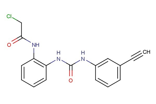 2-chloro-N-(2-(3-(3-ethynylphenyl)ureido)phenyl)acetamide