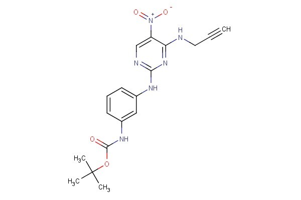 tert-butyl (3-((5-nitro-4-(prop-2-yn-1-ylamino)pyrimidin-2-yl)amino)phenyl)carbamate
