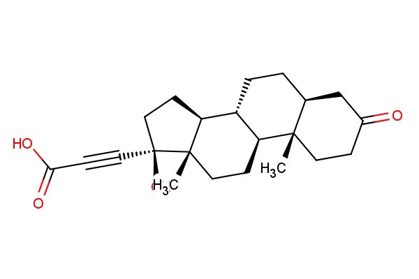3-((5S,8R,9S,10S,13S,14S,17S)-17-hydroxy-10,13-dimethyl-3-oxohexadecahydro-1H-cyclopenta[a]phenanthren-17-yl)propiolic acid