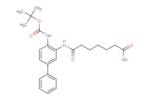 7-((4-((tert-butoxycarbonyl)amino)-[1,1'-biphenyl]-3-yl)amino)-7-oxoheptanoic acid