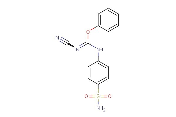 phenyl N'-cyano-N-(4-sulfamoylphenyl)carbamimidate