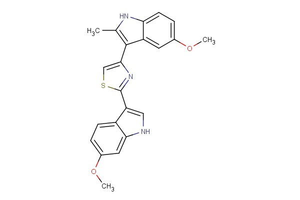 2-(6-methoxy-1H-indol-3-yl)-4-(5-methoxy-2-methyl-1H-indol-3-yl)thiazole