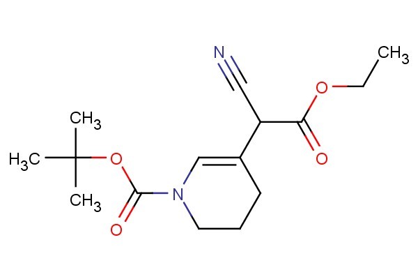 tert-butyl 5-(1-cyano-2-ethoxy-2-oxoethyl)-3,4-dihydropyridine-1(2H)-carboxylate