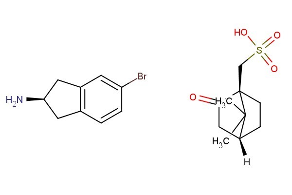 (R)-5-bromo-2,3-dihydro-1H-inden-2-amine ((1S,4R)-7,7-Dimethyl-2-oxobicyclo[2.2.1]heptan-1-yl)methanesulfonic acid