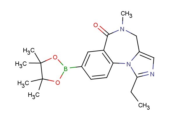 ethyl 5-methyl-6-oxo-8-(4,4,5,5-tetramethyl-1,3,2-dioxaborolan-2-yl)-5,6-dihydro-4H-benzo[f]imidazo[1,5-a][1,4]diazepine-3-carboxylate