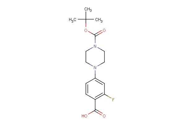 4-(4-(tert-butoxycarbonyl)piperazin-1-yl)-2-fluorobenzoic acid