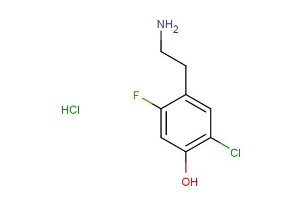 4-(2-aminoethyl)-2-chloro-5-fluorophenol hydrochloride