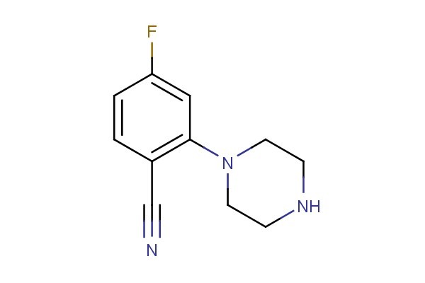 4-fluoro-2-(piperazin-1-yl)benzonitrile