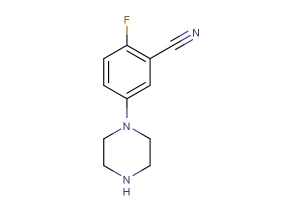 2-fluoro-5-(piperazin-1-yl)benzonitrile