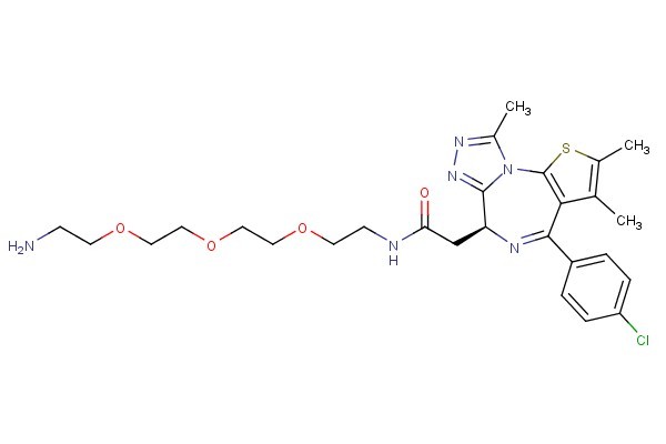 (S)-N-(2-(2-(2-(2-aminoethoxy)ethoxy)ethoxy)ethyl)-2-(4-(4-chlorophenyl)-2,3,9-trimethyl-6H-thieno[3,2-f][1,2,4]triazolo[4,3-a][1,4]diazepin-6-yl)acetamide