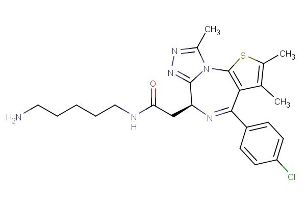 (S)-N-(5-aminopentyl)-2-(4-(4-chlorophenyl)-2,3,9-trimethyl-6H-thieno[3,2-f][1,2,4]triazolo[4,3-a][1,4]diazepin-6-yl)acetamide