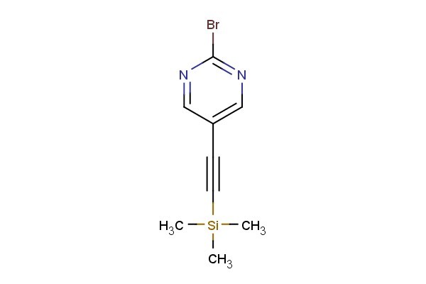 2-bromo-5-((trimethylsilyl)ethynyl)pyrimidine