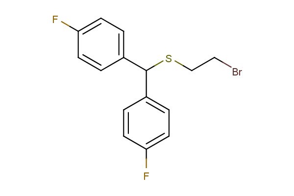 (bis(4-fluorophenyl)methyl)(2-bromoethyl)sulfane