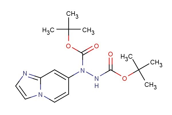 di-tert-butyl 1-(imidazo[1,2-a]pyridin-7-yl)hydrazine-1,2-dicarboxylate