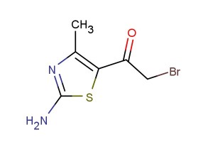 1-(2-amino-4-methylthiazol-5-yl)-2-bromoethanone