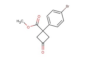 methyl 1-(4-bromophenyl)-3-oxocyclobutanecarboxylate
