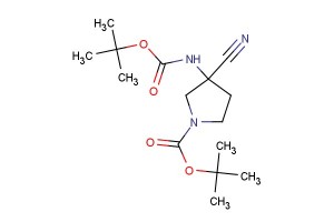 tert-butyl 3-(tert-butoxycarbonylamino)-3-cyanopyrrolidine-1-carboxylate