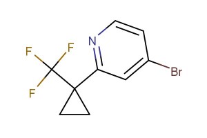 4-bromo-2-(1-(trifluoromethyl)cyclopropyl)pyridine